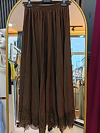 ETEĞİ GÜPÜRLÜ BELİ LASTİKLİ ETEK