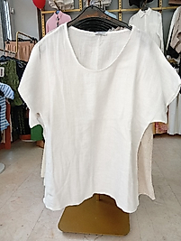 KETEN BLUZ GENİŞ KALIP SİBEL YAVUZ COLLECTİON
